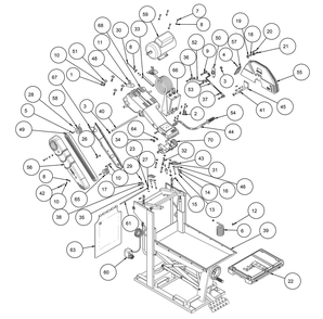 Section 01 Diagram and Parts List for MK-5009T 160646 MK Diamond Concrete Saw